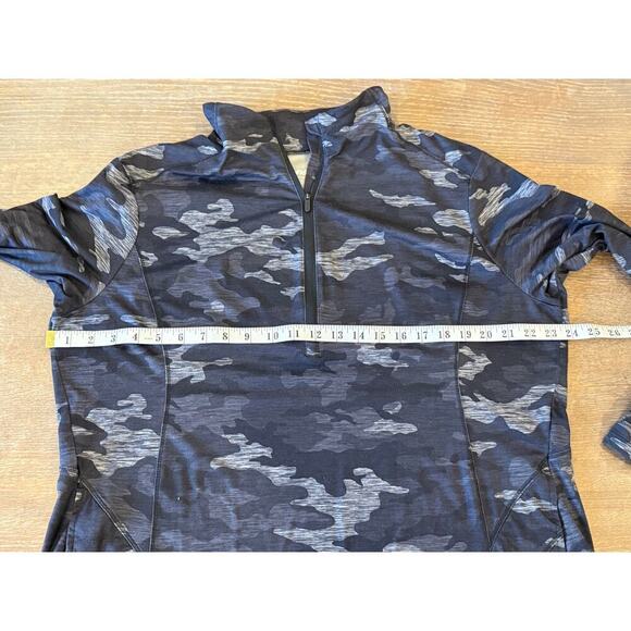 AVIA Black Camo 1/4 Zip Pullover Jacket Shirt XXL 2XL - Picture 4 of 7